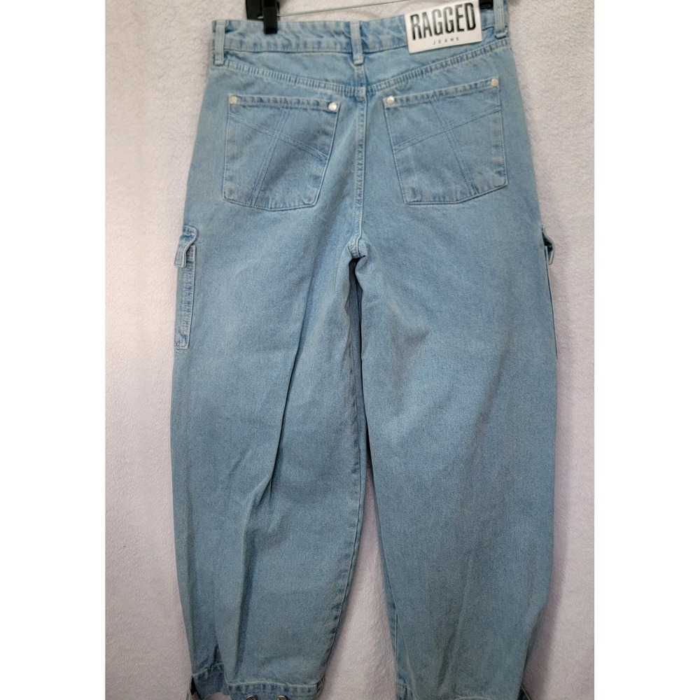 Dolls Kill The Ragged Jeans Priest Balloon Cargo Pants 28 X 28" Baggy Streetwear - Picture 9 of 16